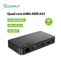BOXPUT Lemon L1 HDR Android 10 TV Box Quad Core Support 4K Video Decoding Smart TV Box Wifi6 BT5.4 Home Media Player Set Top Box