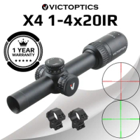 Victoptics X4 1-4X20 IR 1/2 MOA 5 level Illumination Red&amp;Green Rifle Scope Sight For Hunting Tactical Shooting Airgun AR15 .223