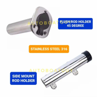 FISHING ROD HOLDER PEGANGAN PANCING JORAN STAINLESS STEEL PERAHU BOAT