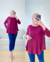 Atasan Wanita Zaeca Blouse Rajut Rib Knit