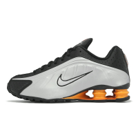Nike 休閒鞋 Shox R4 男鞋 黑 銀 橘 彈簧鞋 復古 緩震 HQ1988-003