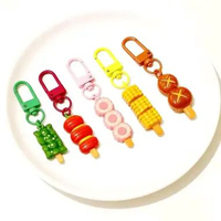 Gantungan Kunci Satay Clay Resin Keychain Sate Ganci Bagcharm Charm GK Satay Omelette