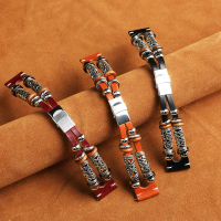 Dây đeo đồng hồ 20/22mm 38/40/41mm 42/44/45/49mm cho Apple Watch Series 7 Dây đeo cổ tay độc đáo pho
