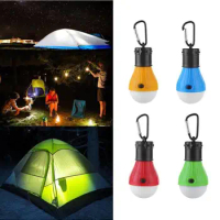 Camping Lantern Outdoor Light 3 LED Tent Tent Hanging Lamp Battery Powered Light Portable Emergency Light Camping Carabiner Bulb