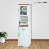 【Miduo 米朵塑鋼家具】1.5尺兩門一抽一拉盤塑鋼電器櫃 收納餐櫃