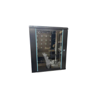 【昌運監視器】15U機櫃 網路機櫃 伺服器機櫃 電腦機櫃 含一個層板 附鎖 附輪子 可壁掛 黑色