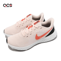 Nike 慢跑鞋 Wmns Revolution 5 女鞋 粉橘 路跑 輕量 包覆 運動鞋 BQ3207-605