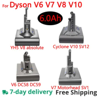 YH5 For Dyson V6 V7 V8 V10 Battery SV10 SV11 SV12 SV09 Vacuum Cleaner Battery DC58 Battery for Sony Cell
