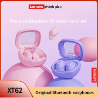 Lenovo original xt62 bluetooth headset 5.3 wireless headphones low latency mini high fidelity sport headset with microphone hd c