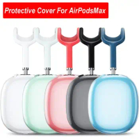 Shockproof Protective Cover High Quality TPU Anti-Scratch Headphone Accessories Durable Glint Transparent Sleeve for AirPods Max
