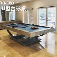 Pool table multi-functional indoor home dining table 2-in-1 billiard table household adult metal Modern