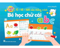 Thẻ học - Flash card Tô - Vẽ - Viết xóa thông minh: Bé học chữ cái abc (tặng kèm 2 bút)