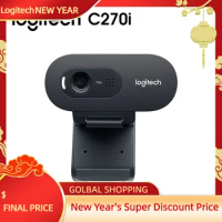 Logitech C270i 720p 3-MP Widescreen HD Webcam with Video Calling and Recording