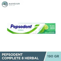 Pepsodent Herbal 190 Gr - Pasta Gigi Herbal dengan Ekstrak Daun Sirih