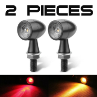 Corcoransu ไฟเลี้ยว LED สำหรับมอเตอร์ไซค์ ขนาด 8 มม. 2 ชิ้น ไฟสัญญาณด้านข้าง ไฟกระพริบ ไฟท้าย สำหรับ