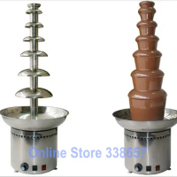 7 tier Stainless steel commercial chocolate fondue fountain melted dipping machine maker for wedding birthday party hotel