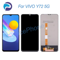 for VIVO Y72 5G LCD Display Touch Screen Digitizer Assembly Replacement 6.58" V2041 For VIVO Y72 5G Screen Display LCD