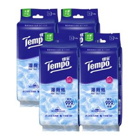 升級冰川水Tempo得寶純水迷你濕廁紙 7片裝24包 濕紙巾 便攜裝 敏感肌適用- 圖片色 均碼