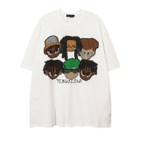 Short-sleeved T-shirts for men and women, short youth T-shirts, short-sleeved trendy women's T-shirt