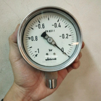 Vacuum Vakum Vacum Gauge Body Full Stainless 4 \ inchi -1 - 0 Bar"