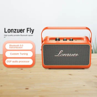 LONZUER Fly Bluetooth Speaker Outdoor Portable Bass Gun Long Range High Volume Desktop Stereo