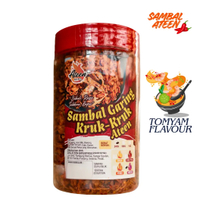 Crispy Chili Sauce Kruk Kruk Ateen (100g/240g) by Ateen Kitchen