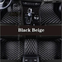 Custom Car Floor Mat for Mercedes Benz S Class W221 2004-2013 W222 W223 2021-2023 Interior Accessories Artificial Leather