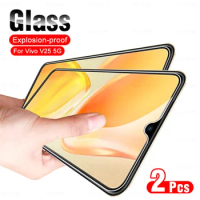 2Pcs Tempered Glass For Vivo V25 5G V25e Y35 Y16 Y02 Y22 Y22s 4G Screen Protector Cover Film VivoV25 VivoY35 Y 02 16 35 22 V 25e