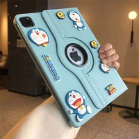 Sarung Kulit Kartun Tiga Dimensi Ding Dang untuk iPad 9 | 8 | 7 Sarung Pelindung Tablet 10.2 inci Ai