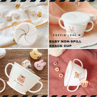 Baby Non Spill Snack Cup BLW Led Weaning Children Storage Box Bekas Makan Bayi dottodot dtd TGM Todd