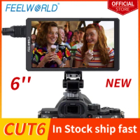 FEELWORLD CUT6 6" Touch Screen Video Monitor Recorder FHD Monitor Support IPS 4K HDMI 3D LUT Portable Monitor 1920x1080