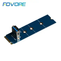 M.2 NGFF to PCI-E X16 Slot USB 3.0 Transfer Riser Card VGA Extension Adapter Extender for Graphics Card for BTC Miner Mining