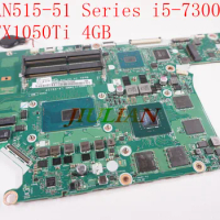 NBQ2Q11002 For Acer Aspire 7 A715-71G Nitro 5 AN515-51 Series i5-7300HQ GTX1050Ti 4GB GDDR5 Laptop Motherboard NB.Q2Q11.002