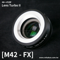 【199超取免運】[享樂攝影] 中一光學Lens Turbo II 2代減焦環 M42-FX 富士Fuji相機 減焦增光環廣角轉接環Zeiss東蔡 XE2 XPRO1 XT1 XE1 XM1【APP下單4%點數回饋!!】