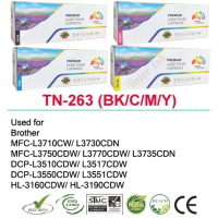หมึกพิมพ์ Brother TN-263 (สีดำ/ สีฟ้า/ สีเหลือง/ สีแแดง) Color Box คําแนะนําผลิตภัณฑ์ใหม่ของเดือนนี้