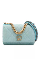 Chanel 二手香奈兒 Denim 19 鏈條錢包