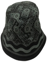 หมวก รุ่น PRINTED DENIM BUCKET สี BLACK PING PONG MONOGRAM