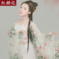 花清引漢服女影樓攝影寫真女古裝主題仙女中國風性感拖尾演出服裝