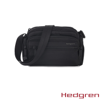 Hedgren INNER CITY系列 RFID防盜 雙側袋 側背包 黑色