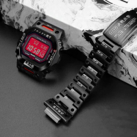 DW-5600 Modified Mecha Bezel Bracelet For Casio G-SHOCK DW5600 GW-B5600 Metal MechWarrior Case and Stainless Steel Watch Strap