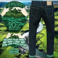 [COD] Everglades Jeans Pria 20oz Indigo x Green Warna Unik Shade Hijau Muncul Karakter Rigid & Rough