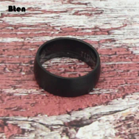 Bten Fashion Men's Black Titanium Ring Matte Finished Classic Engagement Anel Jewelry For Male Wedding Bands