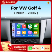 Ainavi Car Radio Android 12 For Volkswagen VW Golf 4 IV Jetta MK4 Classics Multimedia Player Carplay GPS Android Auto Stereo DSP