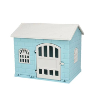 Modern Outdoor Rain-proof Plastic Four Seasons Universal Dog Cage Small Kennel Home Winter Warm with Lamp Dog House