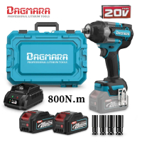 On Sale DAGMARA DIW01-800 Electric Cordless Impact Wrench Brushless High Power Drive Ratchet Socket 