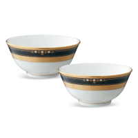 【NORITAKE】壯麗花海系列-飯碗2入(禮盒組/骨瓷/日本製)