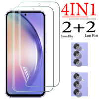 4IN1 Screen Protector For Samsung A54 5G A34 A14 A24 Camera Hydrogel Film For Samsung A53 A13 A73 A33 A52S A55 A35 A25 A15 Film