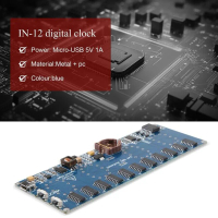 Bộ kit PCB DIY đồng hồ kỹ thuật số 12 trong 1 với ống Nixie (không bao gồm ống) – thiết kế đẹp
