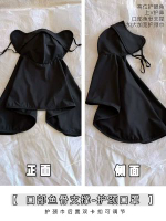 戶外防曬口罩女夏季遮陽防紫外線服帖護眼角立體修飾臉型面罩透氣-黑色【護頸款】魚骨支撐 均碼-款式27