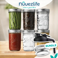 [#tiada sisa] Mason Jar Regular Wide Mouth 4oz 8oz 16oz 24oz 32oz untuk Acar Makanan Overnight Oats